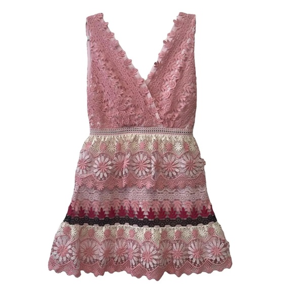 Self portrait Floral Guipure Dress - Picture 3 of 4